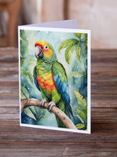 Load image into Gallery viewer, Amazon Parrot Greeting Cards - Blank Note Cards – 8-Pack of Artist-Designed Cards with Envelopes