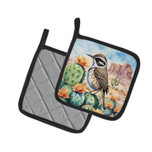 Load image into Gallery viewer, Arizona Cactus Wren Pot Holders - Set of 2 Decorative Kitchen Helpers | Made in the USA