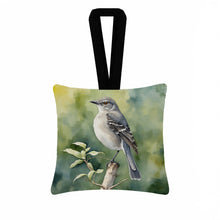 Load image into Gallery viewer, Arkansas Northern Mockingbird Hanging Square Fabric Ornament 3.5 × 3.5