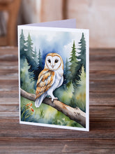 Load image into Gallery viewer, Barn Owl Greeting Cards - Blank Note Cards – 8-Pack of Artist-Designed Cards with Envelopes