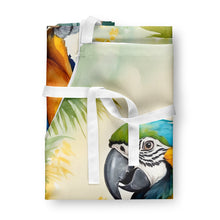Load image into Gallery viewer, Blue and Gold Macaw Apron – Artist-Designed Kitchen, BBQ &amp; Craft Apron