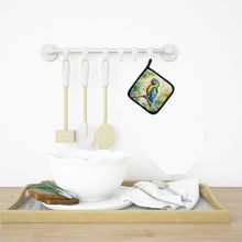 Load image into Gallery viewer, Blue and Gold Macaw Pot Holders - Set of 2 Decorative Kitchen Helpers | Made in the USA
