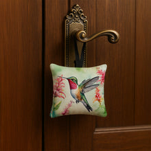 Load image into Gallery viewer, Broadtailed Hummingbird Hanging Square Fabric Ornament 3.5 × 3.5