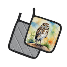 Load image into Gallery viewer, Burrowing Owl Pot Holders - Set of 2 Decorative Kitchen Helpers | Made in the USA