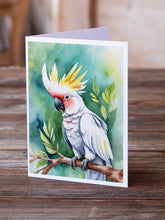 Load image into Gallery viewer, Cockatoo Greeting Cards - Blank Note Cards – 8-Pack of Artist-Designed Cards with Envelopes