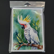 Load image into Gallery viewer, Cockatoo Greeting Cards - Blank Note Cards – 8-Pack of Artist-Designed Cards with Envelopes
