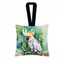 Load image into Gallery viewer, Cockatoo Hanging Square Fabric Ornament 3.5 × 3.5