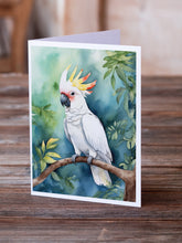 Load image into Gallery viewer, Cockatoo Greeting Cards - Blank Note Cards – 8-Pack of Artist-Designed Cards with Envelopes
