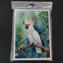 Load image into Gallery viewer, Cockatoo Greeting Cards - Blank Note Cards – 8-Pack of Artist-Designed Cards with Envelopes