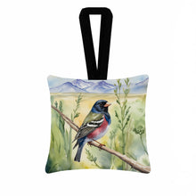 Load image into Gallery viewer, Colorado Lark Bunting Hanging Square Fabric Ornament 3.5 × 3.5