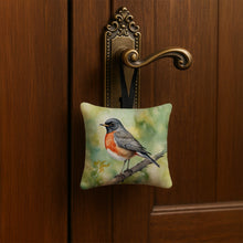 Load image into Gallery viewer, Connecticut American Robin Hanging Square Fabric Ornament 3.5 × 3.5