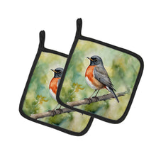 Load image into Gallery viewer, Connecticut American Robin Pot Holders - Set of 2 Decorative Kitchen Helpers | Made in the USA