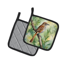 Load image into Gallery viewer, Georgia Brown Thrasher Pot Holders - Set of 2 Decorative Kitchen Helpers | Made in the USA