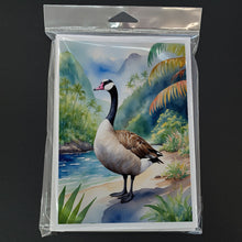 Load image into Gallery viewer, Hawaii Hawaiian Goose Greeting Cards - Blank Note Cards – 8-Pack of Artist-Designed Cards with Envelopes