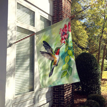 Load image into Gallery viewer, Rubythroated Hummingbird House Flag