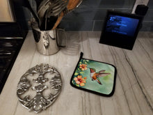 Load image into Gallery viewer, Rufous Hummingbird Pot Holders - Set of 2 Decorative Kitchen Helpers | Made in the USA