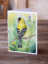 Load image into Gallery viewer, American Goldfinch Greeting Cards - Blank Note Cards – 8-Pack of Artist-Designed Cards with Envelopes