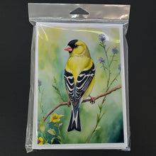 Load image into Gallery viewer, American Goldfinch Greeting Cards - Blank Note Cards – 8-Pack of Artist-Designed Cards with Envelopes