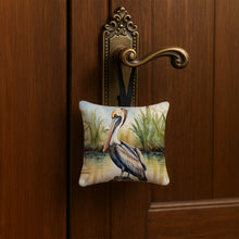 Load image into Gallery viewer, Louisiana Brown Pelican Hanging Square Fabric Ornament 3.5 × 3.5