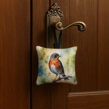 Load image into Gallery viewer, Michigan American Robin Hanging Square Fabric Ornament 3.5 × 3.5