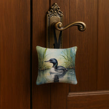 Load image into Gallery viewer, Minnesota Common Loon Hanging Square Fabric Ornament 3.5 × 3.5