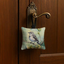 Load image into Gallery viewer, Mississippi Northern Mocking bird Hanging Square Fabric Ornament 3.5 × 3.5