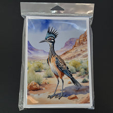 Load image into Gallery viewer, New Mexico Greater Roadrunner Greeting Cards - Blank Note Cards – 8-Pack of Artist-Designed Cards with Envelopes