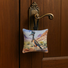 Load image into Gallery viewer, New Mexico Greater Roadrunner Hanging Square Fabric Ornament 3.5 × 3.5