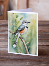 Load image into Gallery viewer, Oklahoma Scissortailed Flycatcher Greeting Cards - Blank Note Cards – 8-Pack of Artist-Designed Cards with Envelopes