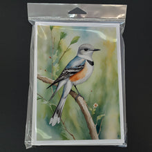 Load image into Gallery viewer, Oklahoma Scissortailed Flycatcher Greeting Cards - Blank Note Cards – 8-Pack of Artist-Designed Cards with Envelopes