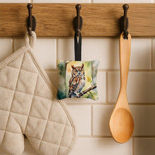 Load image into Gallery viewer, Eastern Screech Owl Hanging Square Fabric Ornament 3.5 × 3.5