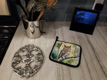 Load image into Gallery viewer, Eastern Screech Owl Pot Holders - Set of 2 Decorative Kitchen Helpers | Made in the USA