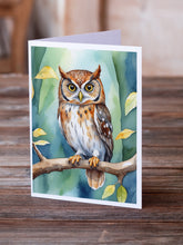 Load image into Gallery viewer, Elf Owl Greeting Cards - Blank Note Cards – 8-Pack of Artist-Designed Cards with Envelopes