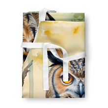 Load image into Gallery viewer, Eurasian Eagle Owl Apron – Artist-Designed Kitchen, BBQ &amp; Craft Apron