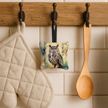Load image into Gallery viewer, Eurasian Eagle Owl Hanging Square Fabric Ornament 3.5 × 3.5