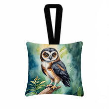 Load image into Gallery viewer, Spectacled Owl Hanging Square Fabric Ornament 3.5 × 3.5