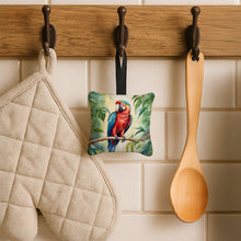 Load image into Gallery viewer, Macaw Parrot Hanging Square Fabric Ornament 3.5 × 3.5