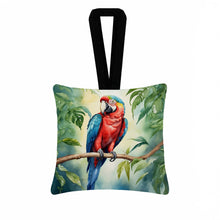 Load image into Gallery viewer, Macaw Parrot Hanging Square Fabric Ornament 3.5 × 3.5