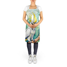 Load image into Gallery viewer, Sulphurcrested Cockatoo Apron – Artist-Designed Kitchen, BBQ &amp; Craft Apron