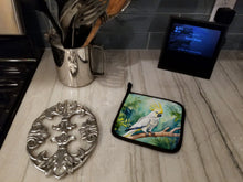 Load image into Gallery viewer, Sulphurcrested Cockatoo Pot Holders - Set of 2 Decorative Kitchen Helpers | Made in the USA