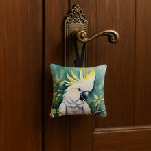 Load image into Gallery viewer, Sulphurcrested Cockatoo Hanging Square Fabric Ornament 3.5 × 3.5