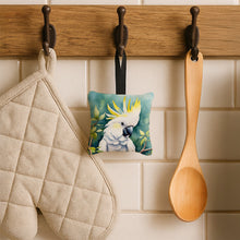 Load image into Gallery viewer, Sulphurcrested Cockatoo Hanging Square Fabric Ornament 3.5 × 3.5
