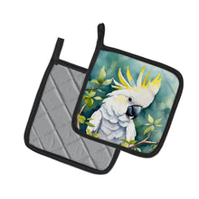 Load image into Gallery viewer, Sulphurcrested Cockatoo Pot Holders - Set of 2 Decorative Kitchen Helpers | Made in the USA