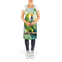 Load image into Gallery viewer, Yellownaped Amazon Parrot Apron – Artist-Designed Kitchen, BBQ &amp; Craft Apron