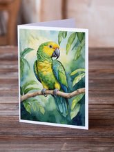Load image into Gallery viewer, Yellownaped Amazon Parrot Greeting Cards - Blank Note Cards – 8-Pack of Artist-Designed Cards with Envelopes