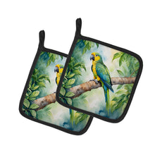 Load image into Gallery viewer, Yellownaped Amazon Parrot Pot Holders - Set of 2 Decorative Kitchen Helpers | Made in the USA
