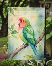Load image into Gallery viewer, Peachfaced Lovebird Garden Flag –  Garden Flag by Caroline's Treasures