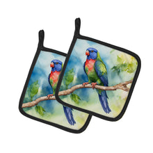 Load image into Gallery viewer, Pionus Pot Holders - Set of 2 Decorative Kitchen Helpers | Made in the USA
