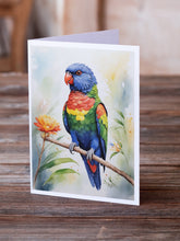 Load image into Gallery viewer, Rainbow Lorikeet Greeting Cards - Blank Note Cards – 8-Pack of Artist-Designed Cards with Envelopes