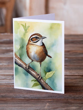 Load image into Gallery viewer, South Carolina Wren Greeting Cards - Blank Note Cards – 8-Pack of Artist-Designed Cards with Envelopes